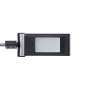 Lampka designerska Primus 10W ze ściemniaczem i portem USB srebrna, Lampki, Urządzenia i maszyny biurowe