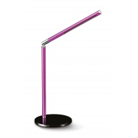 Lampka na biurko CLED-100 3W ze ściemniaczem różowo-czarna, Lampki, Urządzenia i maszyny biurowe