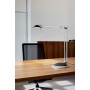 Lampka na biurko Business 50W halogenowa srebrno-czarna, Lampki, Urządzenia i maszyny biurowe