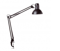 Lampka energooszczędna na biurko MAULstudy, bez żarówki, mocowana zaciskiem, czarna, Lampki, Urządzenia i maszyny biurowe