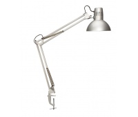 Desk Lamp MAUL Study, 60VA, clip-mounted, silver
