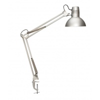 Desk Lamp MAUL Study, 60VA, clip-mounted, silver