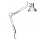 Lampka energooszczędna na biurko MAULstudy, bez żarówki, mocowana zaciskiem, srebrna