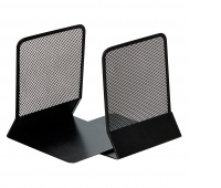 Bookend Q-CONNECT, metal, 2 pcs, black, Presneters and sorters, Presentation