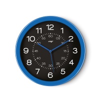 Zegar ścienny Pro Gloss 30cm niebieski, Zegary, Wyposażenie biura