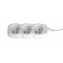 Extension Lead 3 sockets 3m with protective earthing connection white
