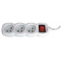 Extension Lead 3 sockets 3m with switch white
