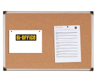 Cork Notice Board BI-OFFICE, 90x60cm, aluminium frame