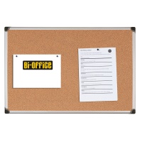 Tablica korkowa BI-OFFICE, 150x100cm, rama aluminiowa, Tablice korkowe, Prezentacja