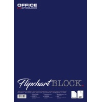 Flipchart Pad OFFICE PRODUCTS, square ruled, 58, 5x81cm, 20 sheets, white