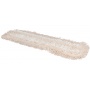 Mop microfibre knotted pad used for wet cleaning beige