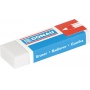 Universal Pencil Eraser 41x21x11mm blister pack - 3 pcs white