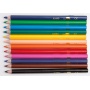 Kredki ołówkowe LIDERPAPEL Jumbo,  12szt.,  mix kolorów