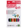 Kredki ołówkowe Jumbo 12szt. mix kolorów, Plastyka, Artykuły do pisania i korygowania