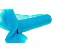 Organza nieobszywana miękka 16cm/9mb, turkusowa, Produkty kreatywne, Artykuły dekoracyjne