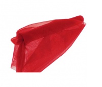 Organza nieobszywana miękka 40cm/9mb, czerwona, Produkty kreatywne, Artykuły dekoracyjne