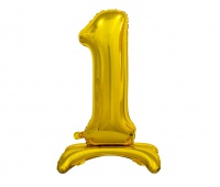 BALON FOLIOWY B&C "CYFRA STOJĄCA 1" ZŁOTA 74CM, Podkategoria, Kategoria