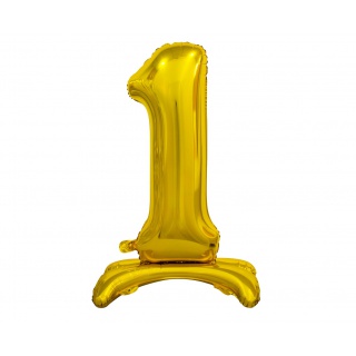 BALON FOLIOWY B&C "CYFRA STOJĄCA 1" ZŁOTA 74CM, Podkategoria, Kategoria