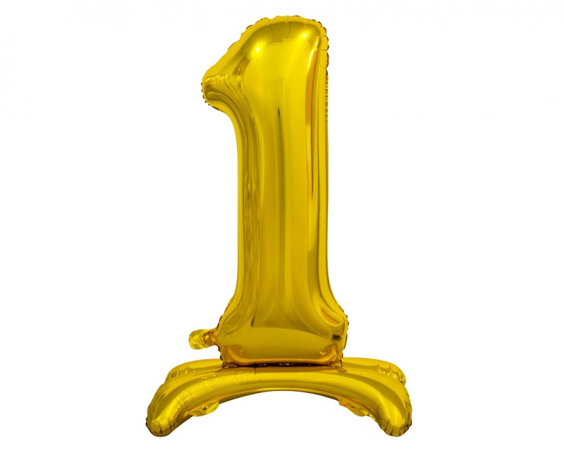 BALON FOLIOWY B&C "CYFRA STOJĄCA 1" ZŁOTA 74CM, Podkategoria, Kategoria