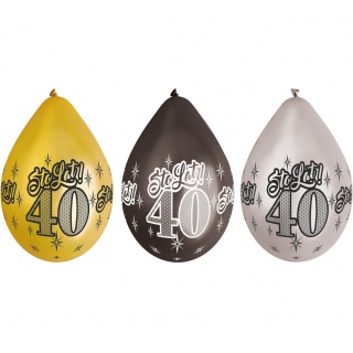 BALONY PREMIUM "40-STO LAT" METAL.12" /6/ WISZĄCE, Podkategoria, Kategoria