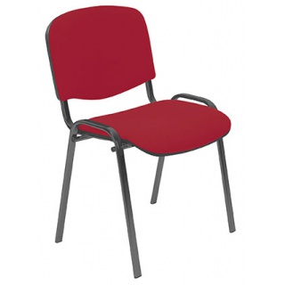 Krzesło konferencyjne OFFICE PRODUCTS Kos Premium, czerwone, Krzesła i fotele, Wyposażenie biura