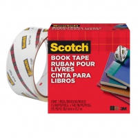 Taśma klejąca SCOTCH® Book Repair (845), do naprawy książek, 38,1mm, 13,7m, transparentna, Taśmy biurowe, Drobne akcesoria biurowe