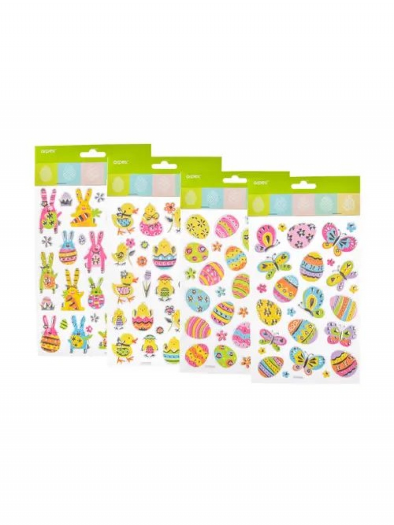 POSREBRZANE NAKLEJKI WIELKANOCNE, Wielkanoc, Art. świąteczne i okolicznościowe