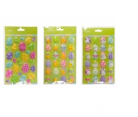 NAKLEJKI WIELKANOCNE 3D, Wielkanoc, Art. świąteczne i okolicznościowe