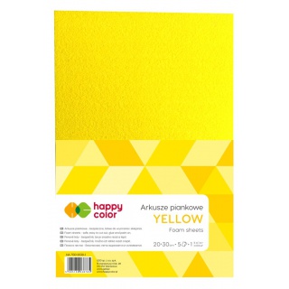 ARKUSZE PIANKOWE ŻÓŁTE A4 /5/ HAPPY COLOR, Podkategoria, Kategoria