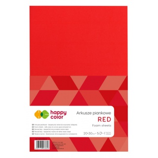 ARKUSZE PIANKOWE CZERWONE A4 /5/ HAPPY COLOR, Podkategoria, Kategoria