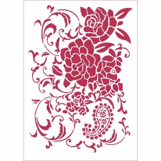STAMP SZABLON 21x29,7cm KWIATOWA DEKORACJA, Podkategoria, Kategoria