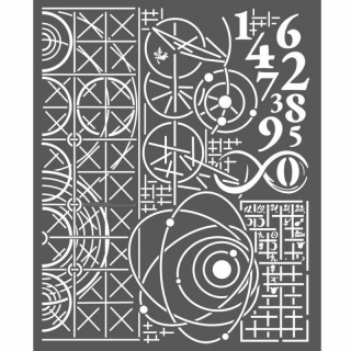 STAMP SZABLON 3D 20x25cm COSMOS ASTRONOMICZNE TŁO, Podkategoria, Kategoria
