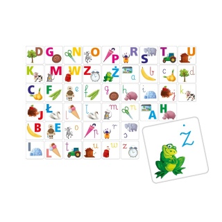 LITERKI MAŁE I DUŻE ADAMIGO MEMORY 7431, Edukacyjne, Gry