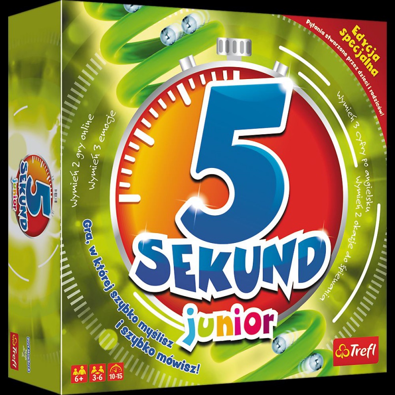 GRA - 5 sekund junior 2.0_edycja 2019, Planszowe, Gry