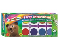 FARBY AKWAREL.BAMBINO 24 kol. DUŻA PASTYL.MINI ZOO, Podkategoria, Kategoria