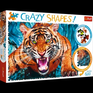 PUZZLE 600 Crazy Shapes - Oko w oko z tygrysem, Podkategoria, Kategoria