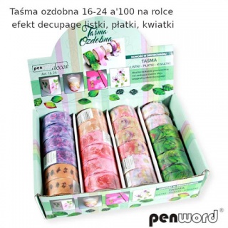 TAŚMA OZD.16-24 EFEKT DECOUP.LISTKI,PŁATKI,KWIATY, Podkategoria, Kategoria