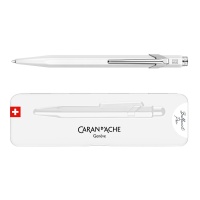 Długopis CARAN D'ACHE 849 Pop Line Fluo, M, w pudełku, biały, Długopisy, Artykuły do pisania i korygowania