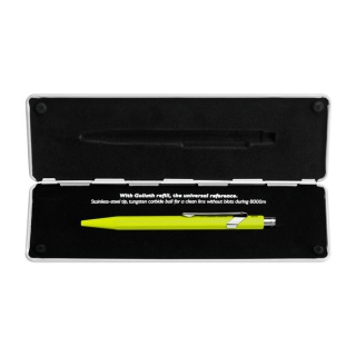 Długopis CARAN D'ACHE 849 Pop Line Fluo, M, w pudełku, żółty, Długopisy, Artykuły do pisania i korygowania