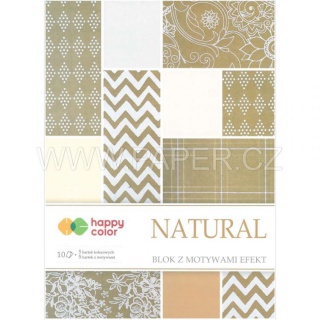 BLOK EFFECT NATURAL 20x29 170-220g 10ark 5 MOTYWÓW, Podkategoria, Kategoria