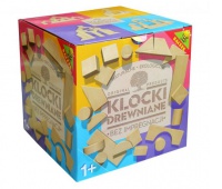 KLOCKI DREWNIANE EKOLOGICZNE W PUDEŁKU 54EL., Podkategoria, Kategoria
