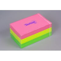 Self-adhesive Pad TARTAN™ (12776-N) 127x76mm 6x100 sheets assorted colours