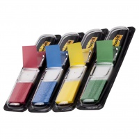Index Tab Promotion Set POST-IT® (683-4), PP, 11,9x43,2mm, 4+2x35 cards, assorted colours, FREE 2 pads