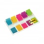 Zakładki indeksujące POST-IT® (683-5CB), PP, 11,9x43,2mm, 5x20 kart., mix kolorów, Zakładki indeksujące, Papier i etykiety