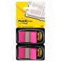 Filing Index Tabs POST-IT® (680-BP2EU) PP 25x43mm 2x50 tabs bright pink