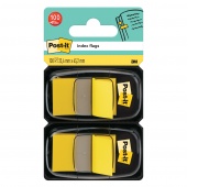 Zakładki indeksujące POST-IT® (680-Y2EU), PP, 25,4x43,2mm, 2x50 kart., żółte, Zakładki indeksujące, Papier i etykiety