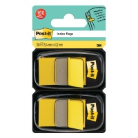 Zakładki indeksujące POST-IT® (680-Y2EU), PP, 25,4x43,2mm, 2x50 kart., żółte, Zakładki indeksujące, Papier i etykiety