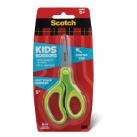 Nożyczki dla dzieci SCOTCH® (1442P) 12cm zaokrąglone zielone, Nożyczki, Drobne akcesoria biurowe