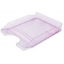 Desktop Letter Tray polystyrene/PP A4 transparent purple