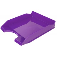 Desktop Letter Tray polystyrene/PP A4 purple